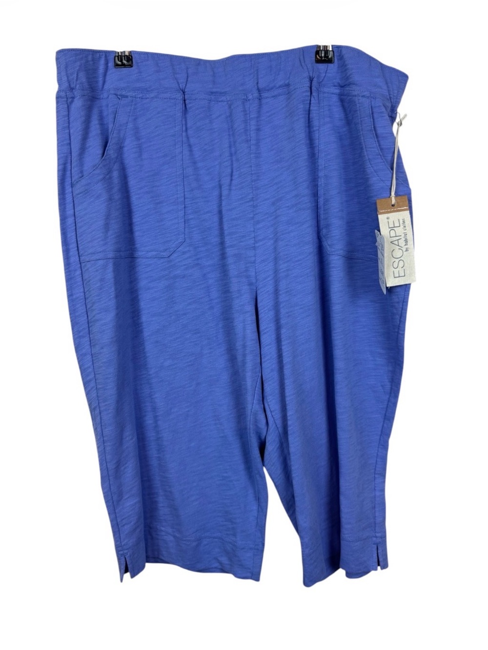NWT Escape By Habitat Cotton Pedal Pusher XL Periwinkle Pull on Capri pant